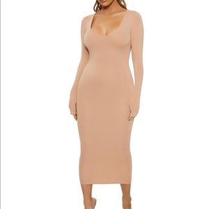 Naked Wardrobe “The NW V-Neck Dress”